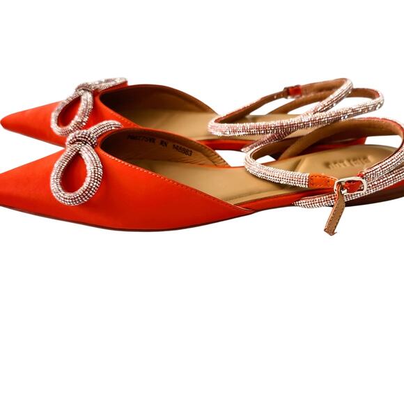 BIBI LOU BOW FLAT SANDALS WITH CRYSTALS SIZE EU 40 - Picture 3 of 4